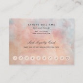 Salon floral rose vif 10 Visiter Carte de fidélité (Dos)