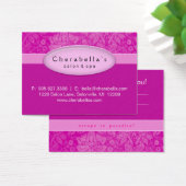 Salon Gift Kaart Certificate Spa Pink Damask (Bureau)