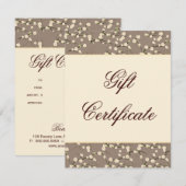 Salon Gift Kaart Cherry Blossom Floral Cream (Voorkant / Achterkant)