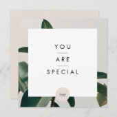 Salon Gift Kaart Modern Minimalist Line (Voorkant / Achterkant)