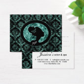 Salon Gift Kaart Vlinder  Damask Blauwgroen (Bureau)