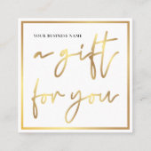 Salon Glam Gold Logo Certificat cadeau moderne (Devant)