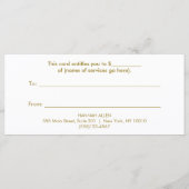 Salon Gold Sequin Lipstick Cadeaubon (Achterkant)