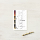 Salon Haarkleur Client Record Kaart Post-it® Notes (Op bureau)