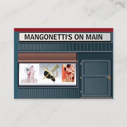 Salon Hair and Nails Visitekaartje (Voorkant)