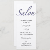 Salon Kaart (Voorkant / Achterkant)