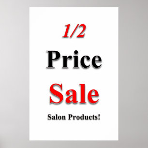 Salon Kapperszaak Posters 1/2 Prijs Sale Producten