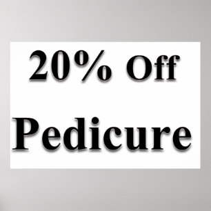 Salon Kapperszaak Posters 20% Korting Voetverzorgi