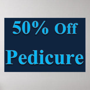 Salon Kapperszaak Posters 50% Off Voetverzorging B
