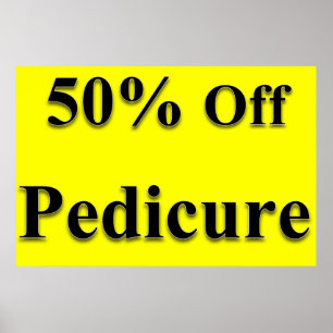 Salon Kapperszaak Posters 50% Off Voetverzorging G