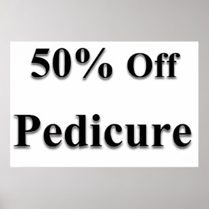 Salon Kapperszaak Posters 50% Off Voetverzorging Z