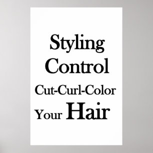 Salon Kapperszaak Posters Haarstyling Controle