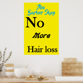 Salon Kapperszaak Posters Haarverlies (Keuken)