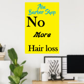 Salon Kapperszaak Posters Haarverlies (Thuiskantoor)