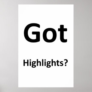 Salon Kapperszaak Posters Heeft Highlights?