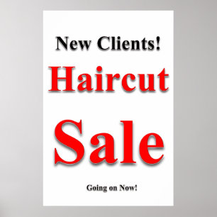 Salon Kapperszaak Posters Knippen Sale Nieuwe Klan