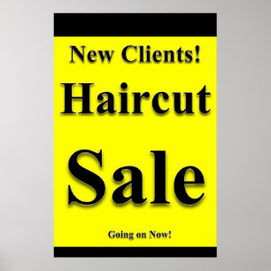 Salon Kapperszaak Posters Knippen Sale Nieuwe Klan