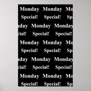 Salon Kapperszaak Posters Maandag Special
