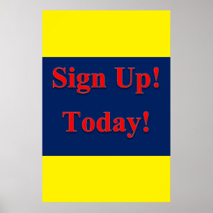 Salon Kapperszaak Posters Schrijf je vandaag nog i