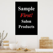 Salon Kapperszaak Posters Uitverkoop Producten (Keuken)