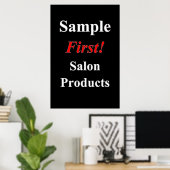 Salon Kapperszaak Posters Uitverkoop Producten (Thuiskantoor)
