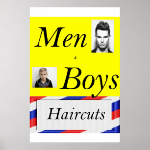 Salon Kapsalon Posters Mannen & Jongens Kapsel 