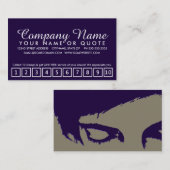 Salon Loyalty Punch Card : Emo Stijl (Voorkant / Achterkant)