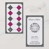 Salon Loyalty Visitekaartje Punch Card (Voorkant / Achterkant)