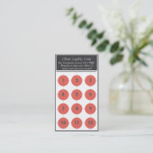 Salon Loyalty Visitekaartje Stamp Card (Staand voorkant)