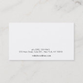 Salon Luxe Faux Gold Foil et carte de rendez-vous  (Dos)