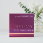 Salon Maison Fête Anniversaire Invitation (Debout devant)