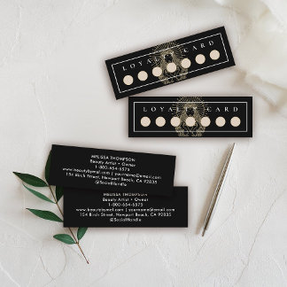 Salon Make-up Hair Nails Mystic Tarot Celestial Klantenkaartje