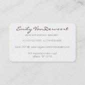 SALON MEO VISITEKAARTJE (Achterkant)