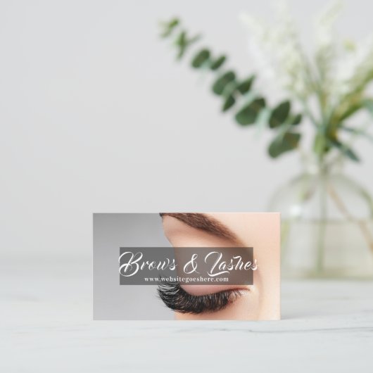 Salon Microblading, Eyebrows, Permanent Makeup Visitekaartje (Staand voorkant)