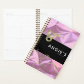 Salon moderne Beauté ciseau or Réservation rose (Devant avec enveloppe)