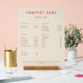 Salon Moderne Tarifs Élégant Rose Beige (Mariage)