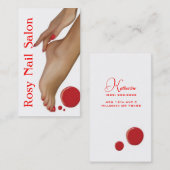 Salon Nails, Beauté, Carte de visite Spa (Devant / Derrière)