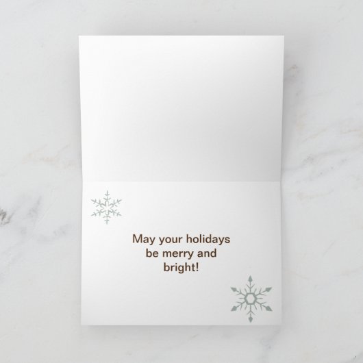 Salon of spa Kerstmis/feestdag Feestdagen Kaart (Binnen)