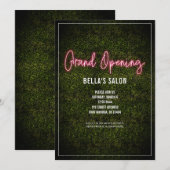Salon Opening Neon Boxwood Kaart (Voorkant / Achterkant)