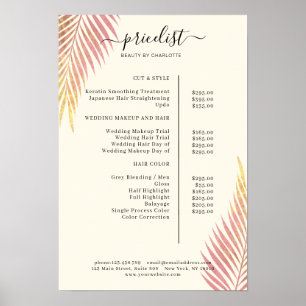Salon Palm, feuilleté, Poster de la liste