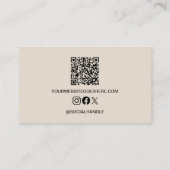 Salon Petit Beige carte de fidélité code QR (Dos)