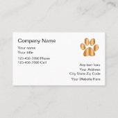 Salon pour animaux de compagnie classique Carte de (Dos)