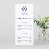 Salon pour hommes simple menu de prix de service n (Debout devant)