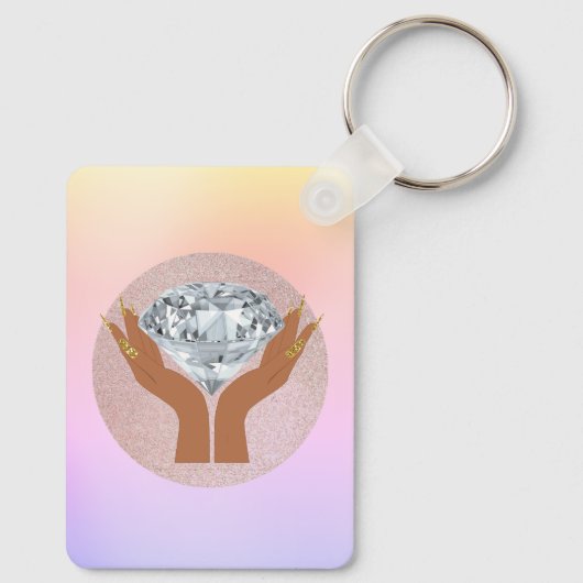 Salon QR code Modern Sleutelhanger (Achterkant)