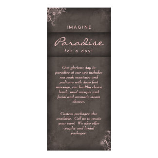 Salon Rack Kaart Floral  Pink Taupe Brown