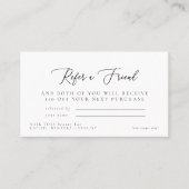 Salon Référer un nom d'ami Carte de visite de remi (Devant)