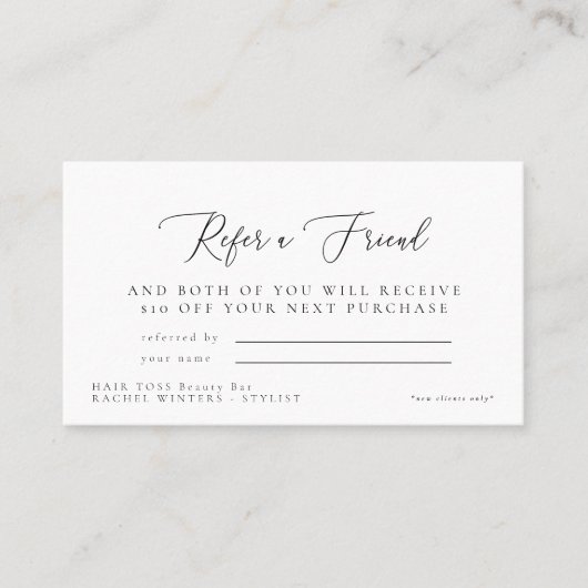 Salon Référer un nom d'ami Carte de visite de remi (Devant)