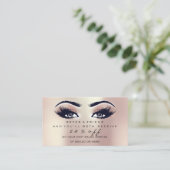 Salon Referral Kaart Makeup Roos Roze knoeiboel (Staand voorkant)