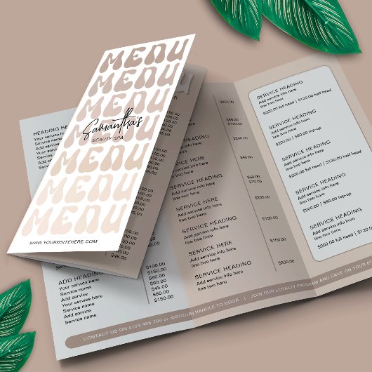 Salon Retro Beige Super Lashes Brochure