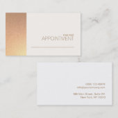 Salon Rose Gold Foil & Carte de rendez-vous Spa FA (Devant / Derrière)